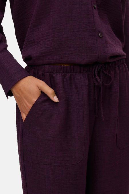 VMMELANEY HW LOOSE PANT WVN NOOS