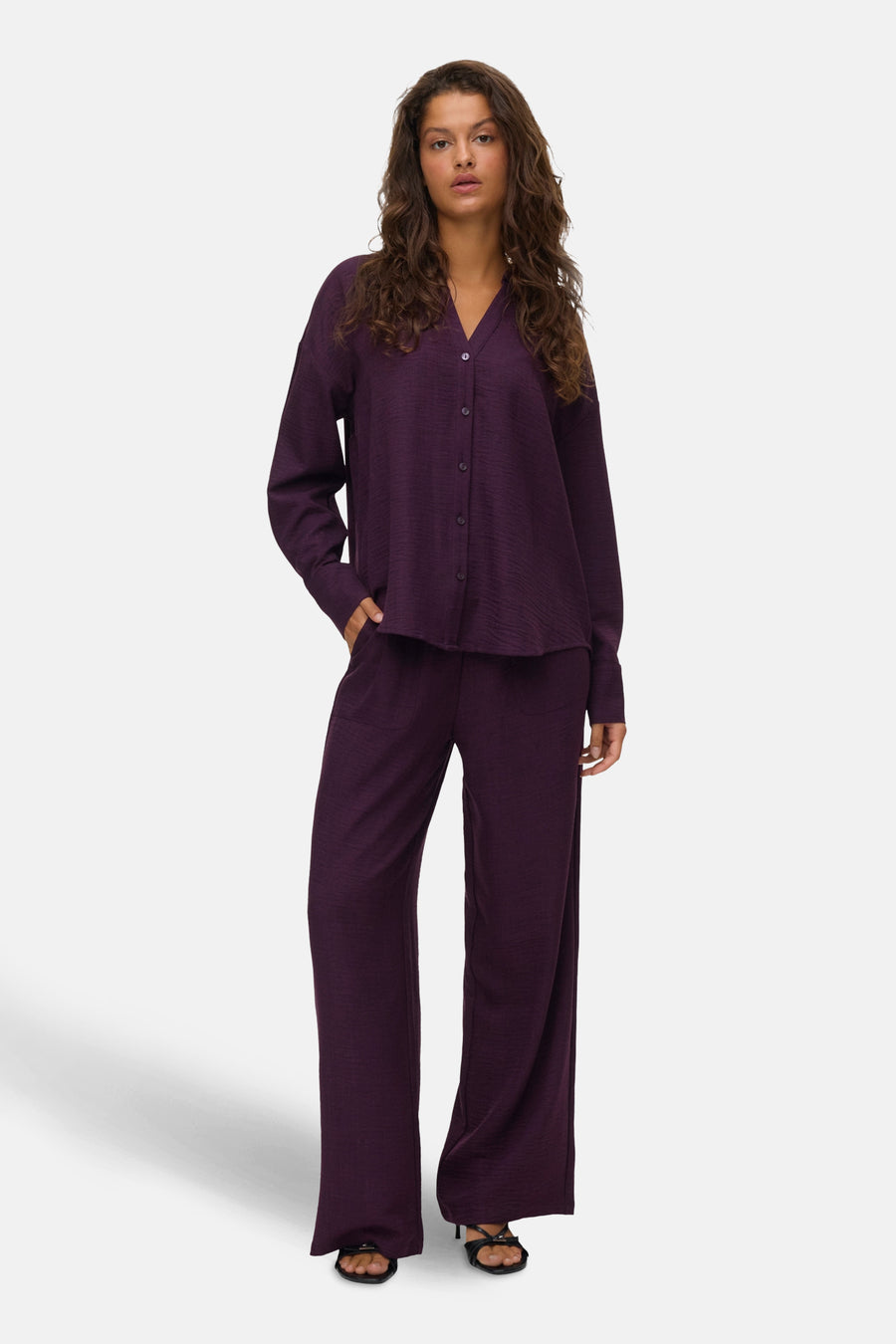 Hemd met lange mouwen - Paars - VERO MODA®