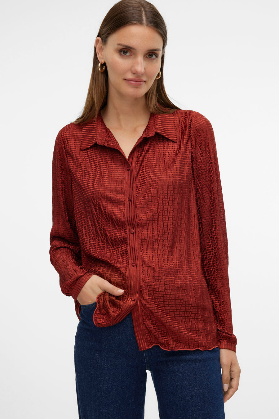 VMOLGA L/S SHIRT WVN BTQ