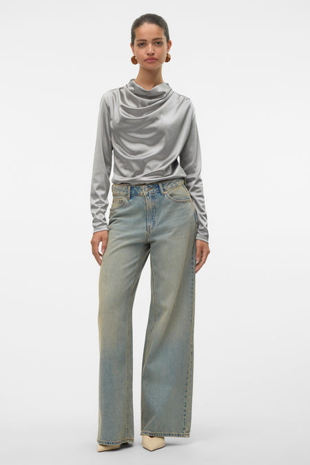 Blouse (lange mouwen) Grijs - VERO MODA®
