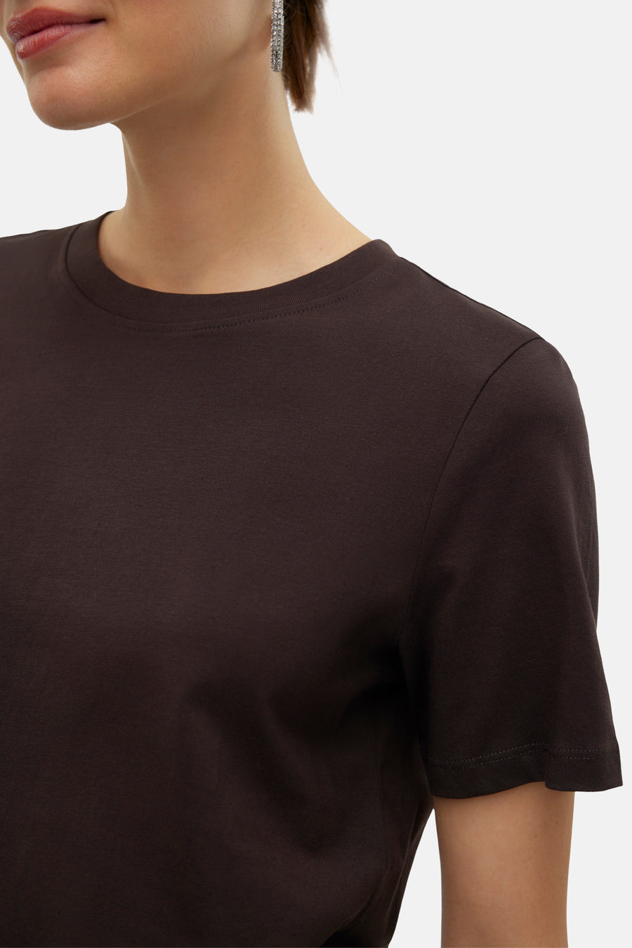 T-shirt met korte mouwen - bruin - VERO MODA®