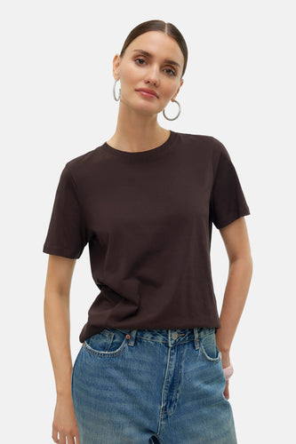 T-shirt met korte mouwen - bruin - VERO MODA®