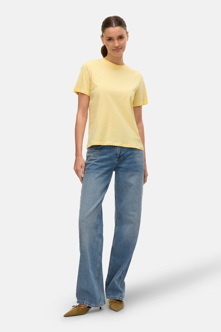 T-shirt met korte mouwen - geel