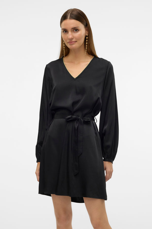 VMRIKKA L/S SHORT DRESS WVN BTQ