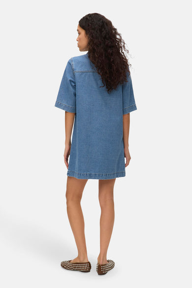 Kleedjes (korte mouwen) Mid blue denim - VERO MODA®