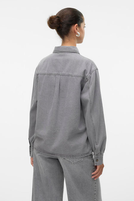 Jeanshemd Mid grey denim - VERO MODA®