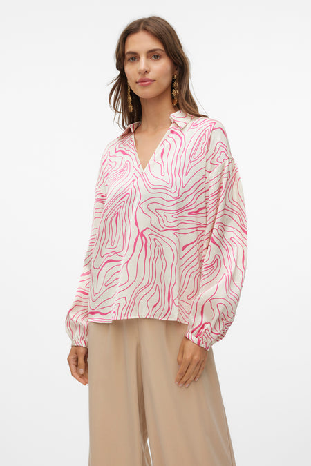 Blouse (lange mouwen) Roze - VERO MODA®