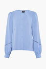 Blouse met lange mouwen - blauw