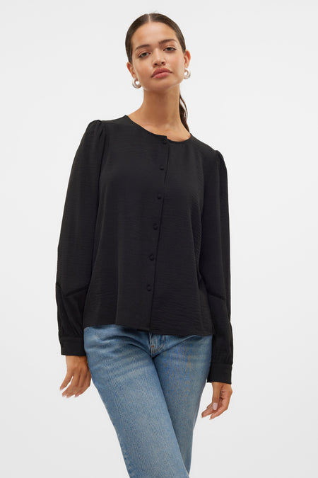 Blouse (lange mouwen) Zwart - VERO MODA®
