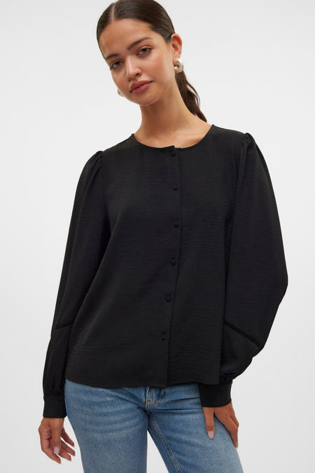 Blouse (lange mouwen) Zwart - VERO MODA®