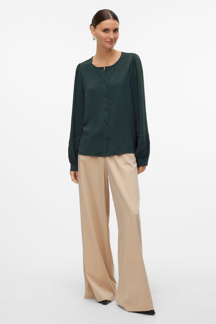 Blouse met lange mouwen - groen