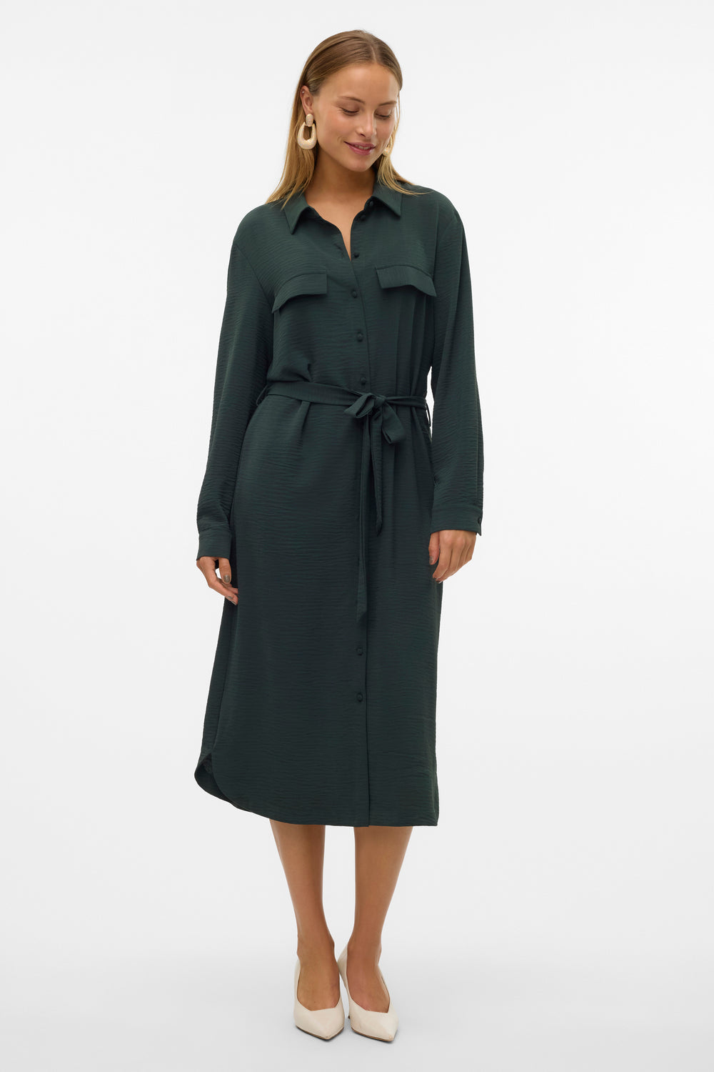 Kleedjes (lange mouwen) Groen - VERO MODA®