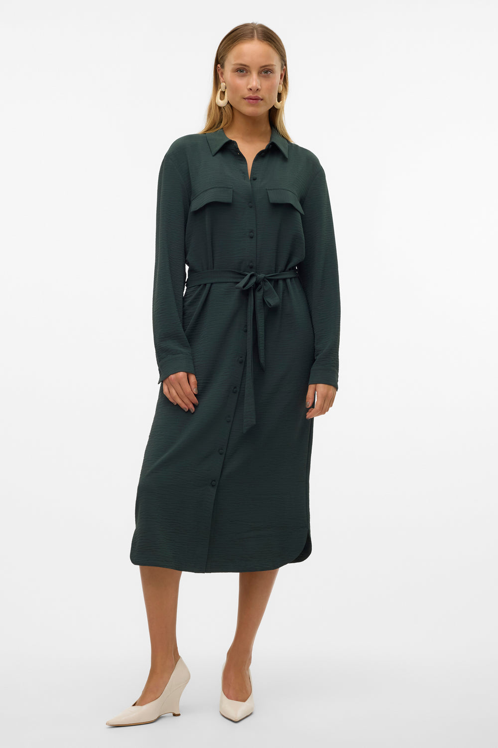 Kleedjes (lange mouwen) Groen - VERO MODA®