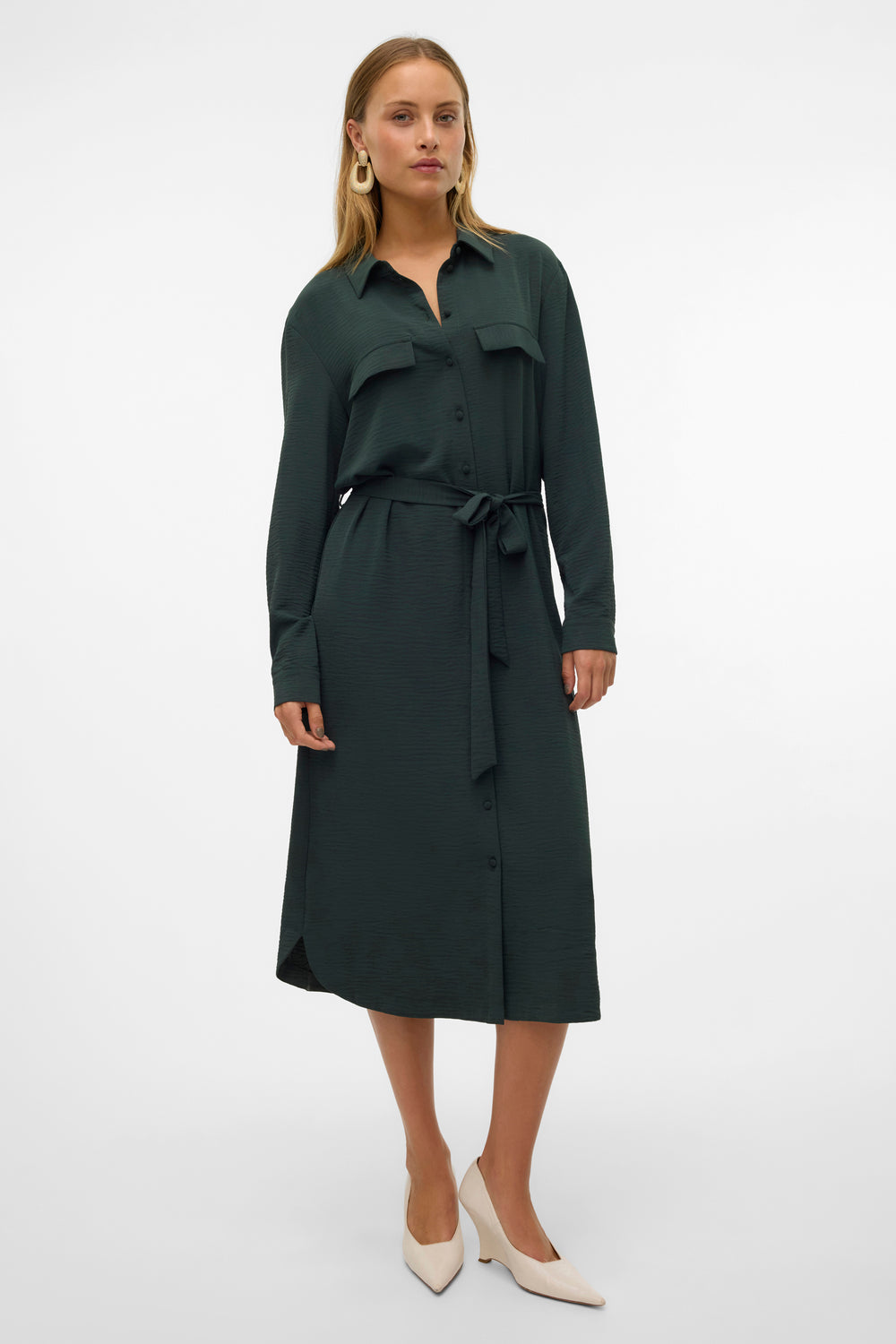 Kleedjes (lange mouwen) Groen - VERO MODA®