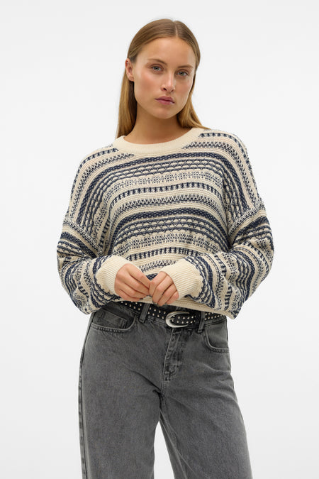 VMAMAZING LS O-NECK STITCH PULL. GA BOO