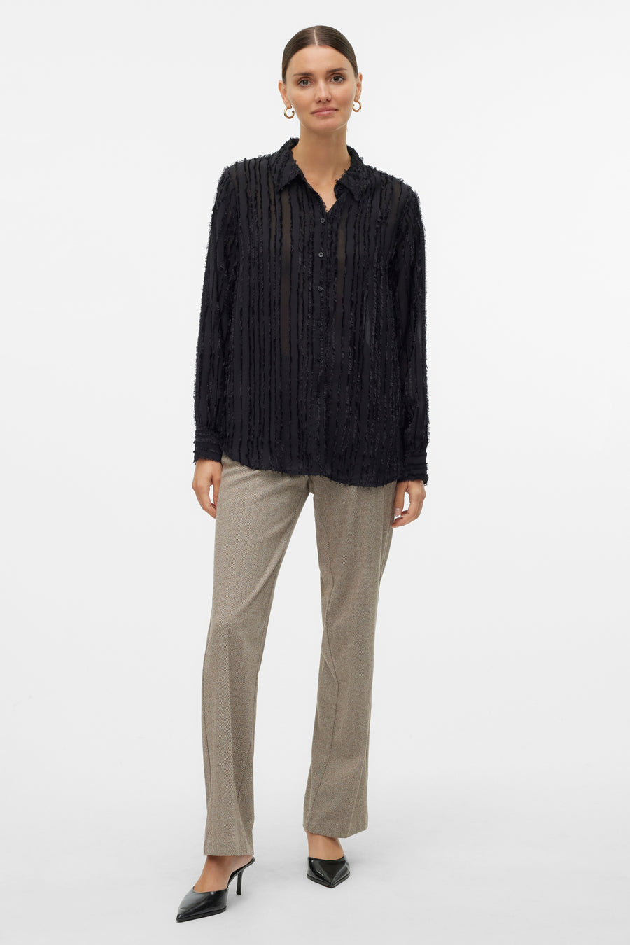 VMHARIET LS LOOSE SHIRT WVN GA