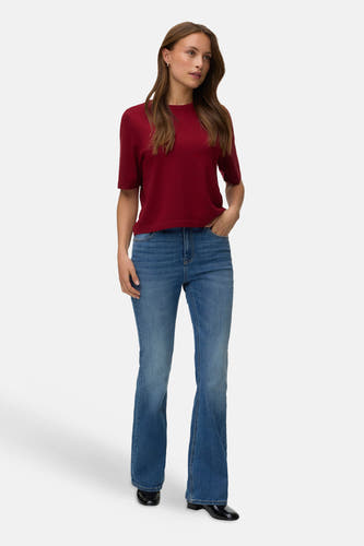 Pull col O - rouge