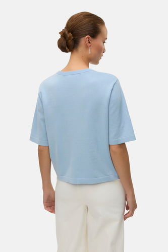 Pull à col rond - bleu - VERO MODA®