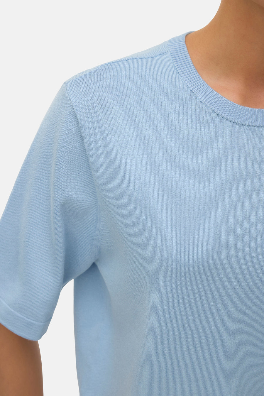 Pull à col rond - bleu - VERO MODA®