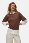Pull O-hals - bruin
