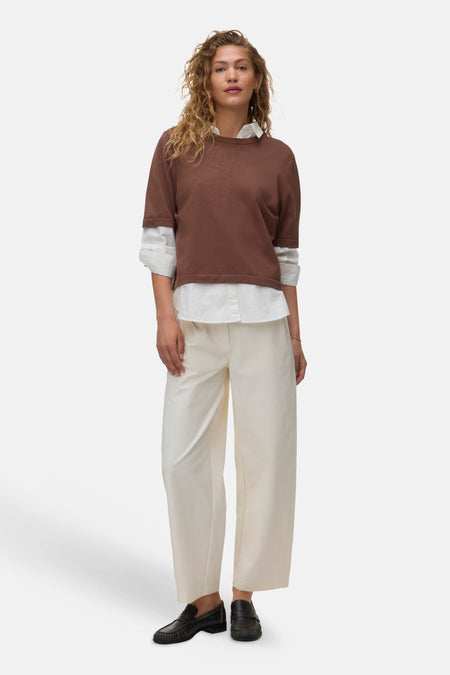 Trui met ronde hals bruin - VERO MODA®