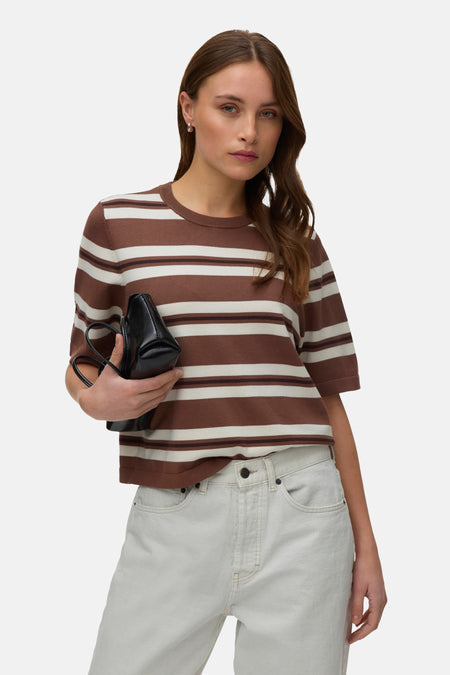 Trui met ronde hals bruin - VERO MODA®