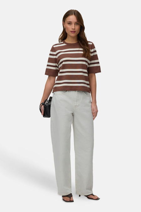 Trui met ronde hals bruin - VERO MODA®