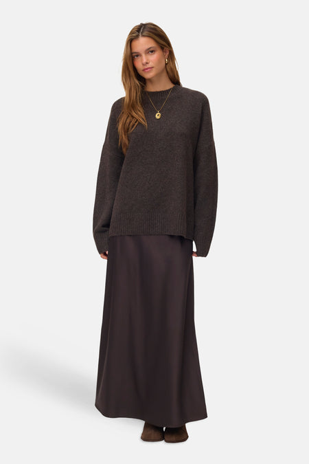 Pull met ronde hals - Chocolate Torte