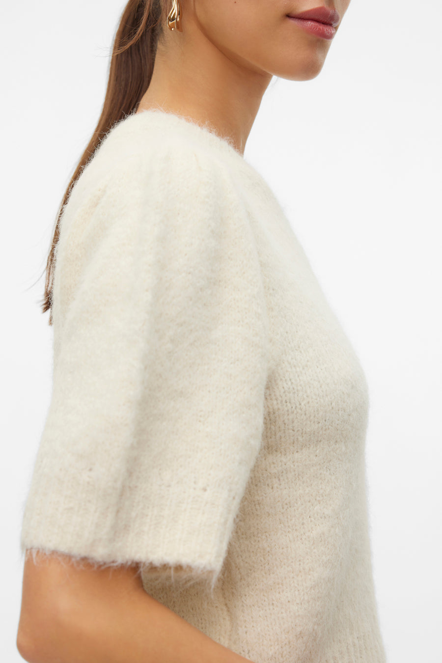 Pull à col rond - écru - VERO MODA®