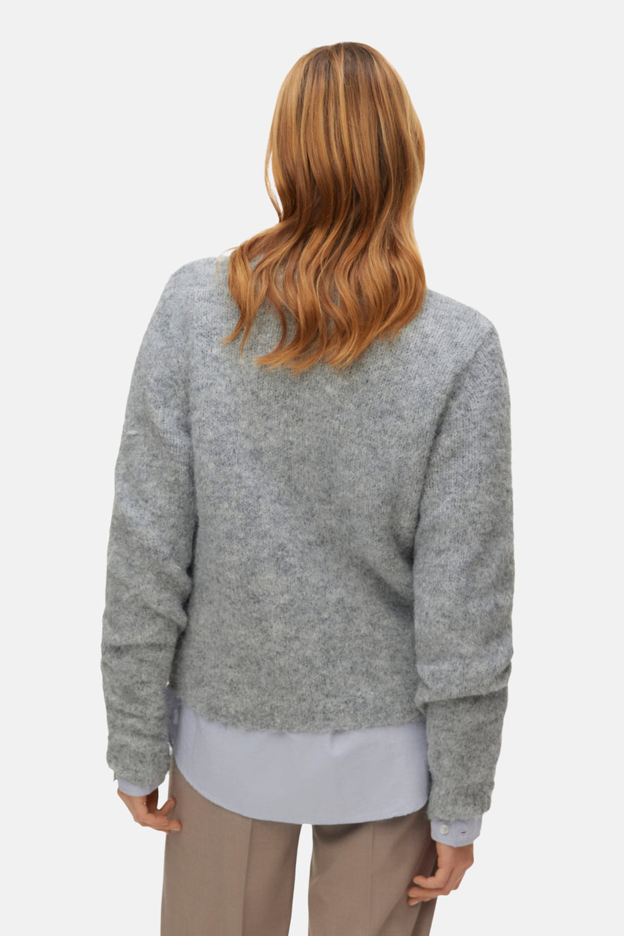 Pull met ronde hals - grijs - VERO MODA®