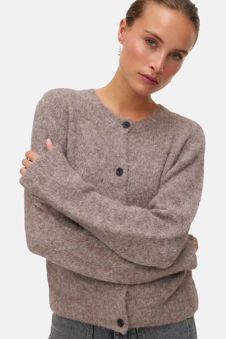 Cardigan - Brown Lentil