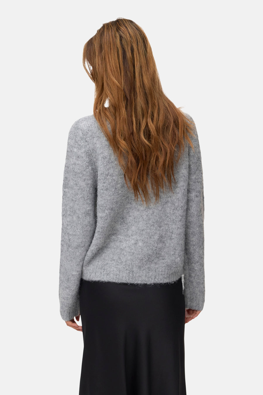 Cardigan - Medium Grey Melange
