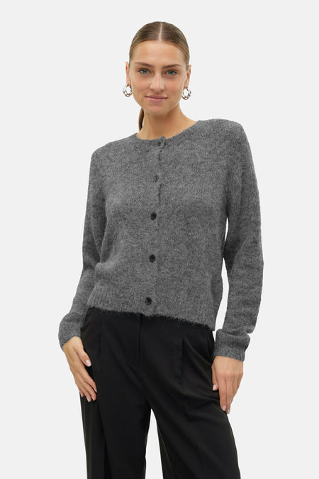 VMNOVAH LS O-NECK BUTTON CARDI GA NOOS