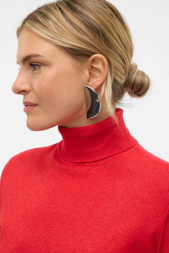 Pull met rolkraag - rood - VERO MODA®