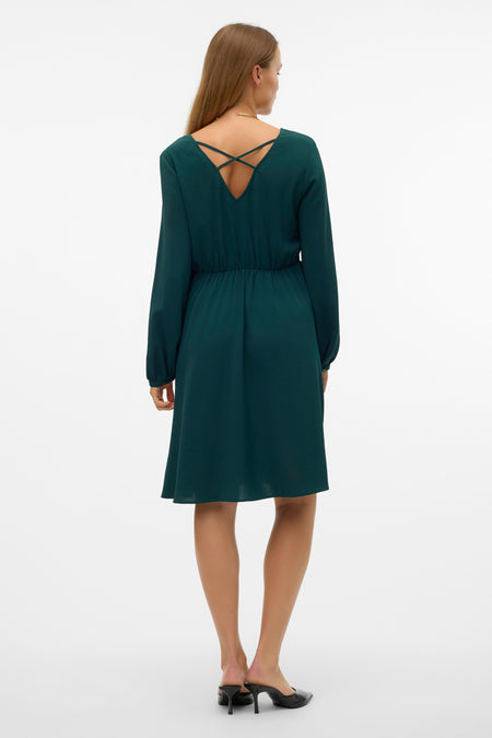 Kleedje met lange mouwen - groen