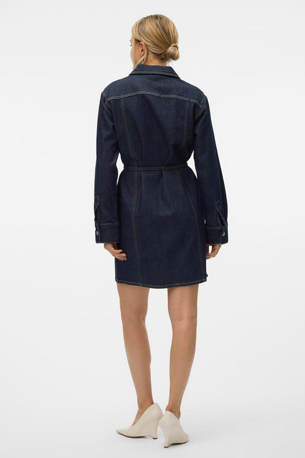 Kleedjes (lange mouwen) Dark blue denim - VERO MODA®