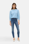 Pull met ronde hals - blauw