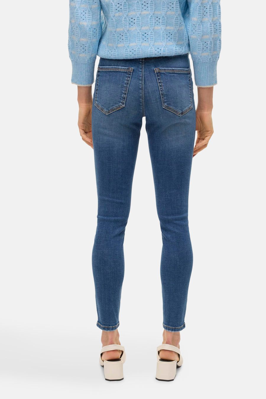 Pull met ronde hals - blauw - VERO MODA®