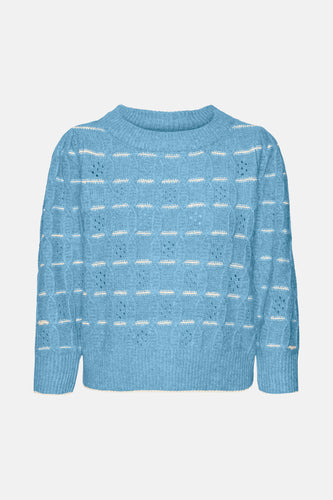 Pull met ronde hals - blauw - VERO MODA®