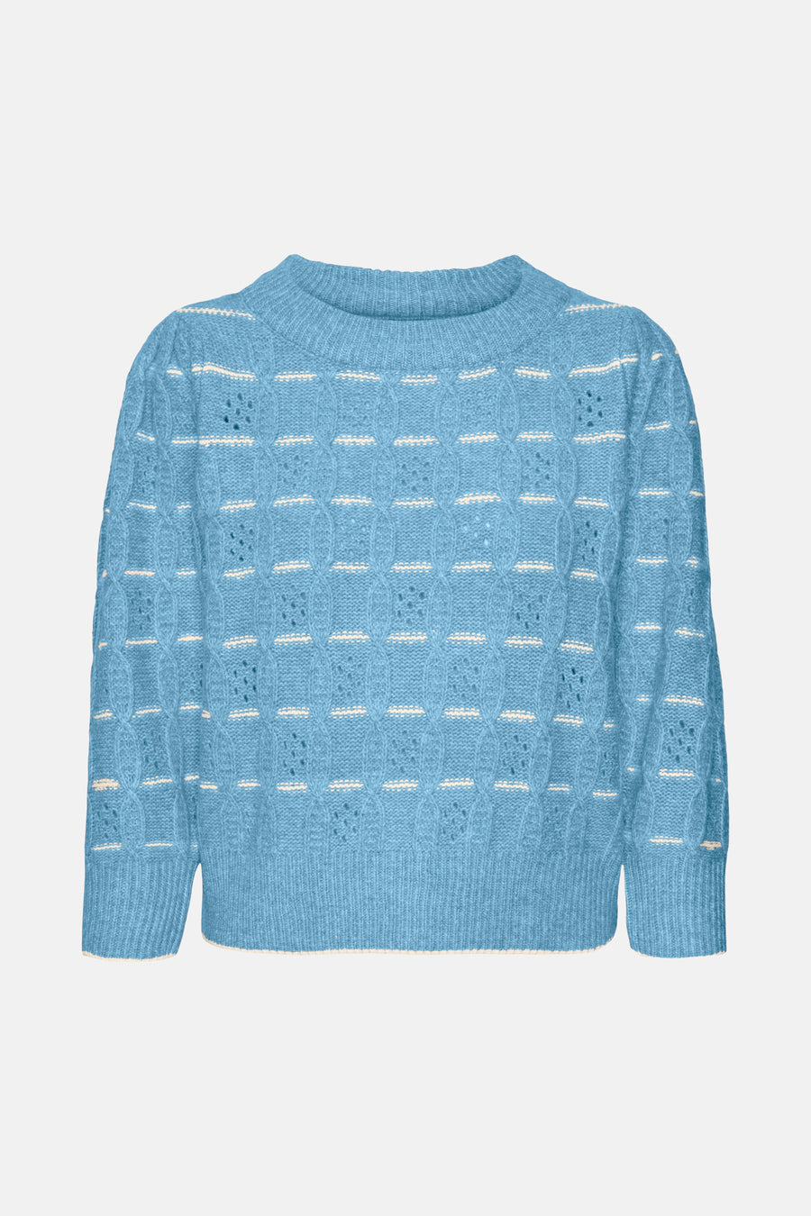 Pull met ronde hals - blauw - VERO MODA®