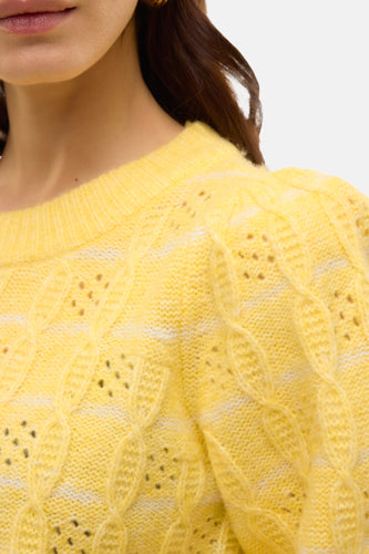 Pull met ronde hals - geel - VERO MODA®