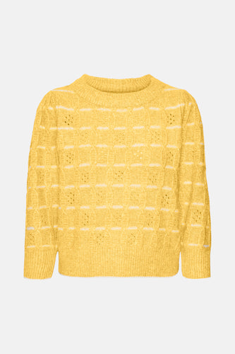 Pull met ronde hals - geel - VERO MODA®