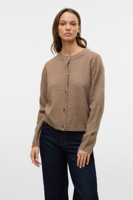 VMFIONA LS SHORT BUTTON CARDIGAN BOO