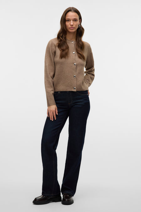 VMFIONA LS SHORT BUTTON CARDIGAN BOO