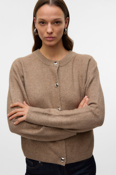 VMFIONA LS SHORT BUTTON CARDIGAN BOO