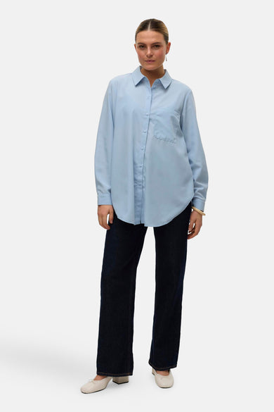 Chemise à manches longues - bleu