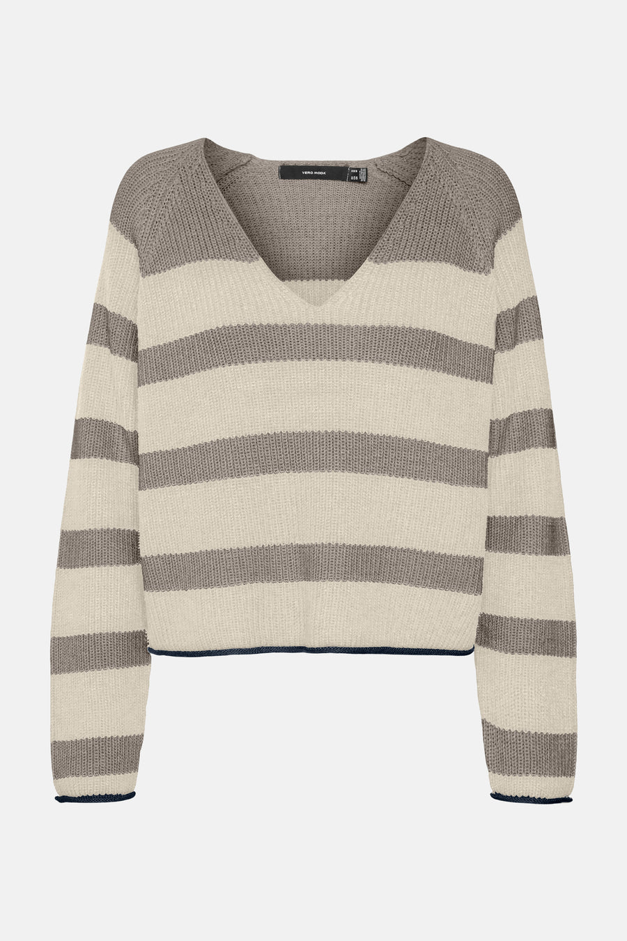 Pull à col en V - brun - VERO MODA®