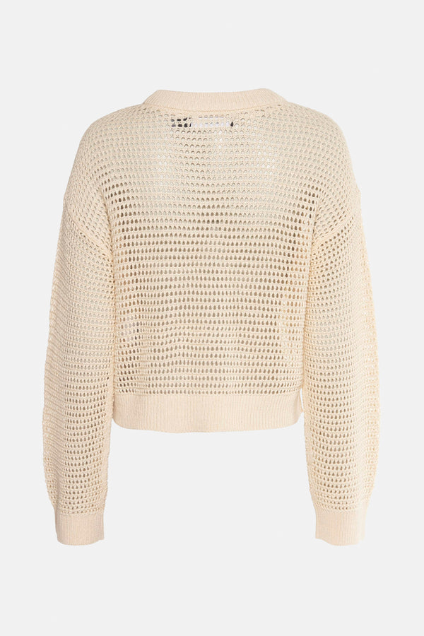 Trui met ronde hals Ecru - VERO MODA®