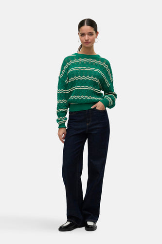 Pull met ronde hals - groen - VERO MODA®