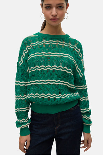 Pull met ronde hals - groen - VERO MODA®